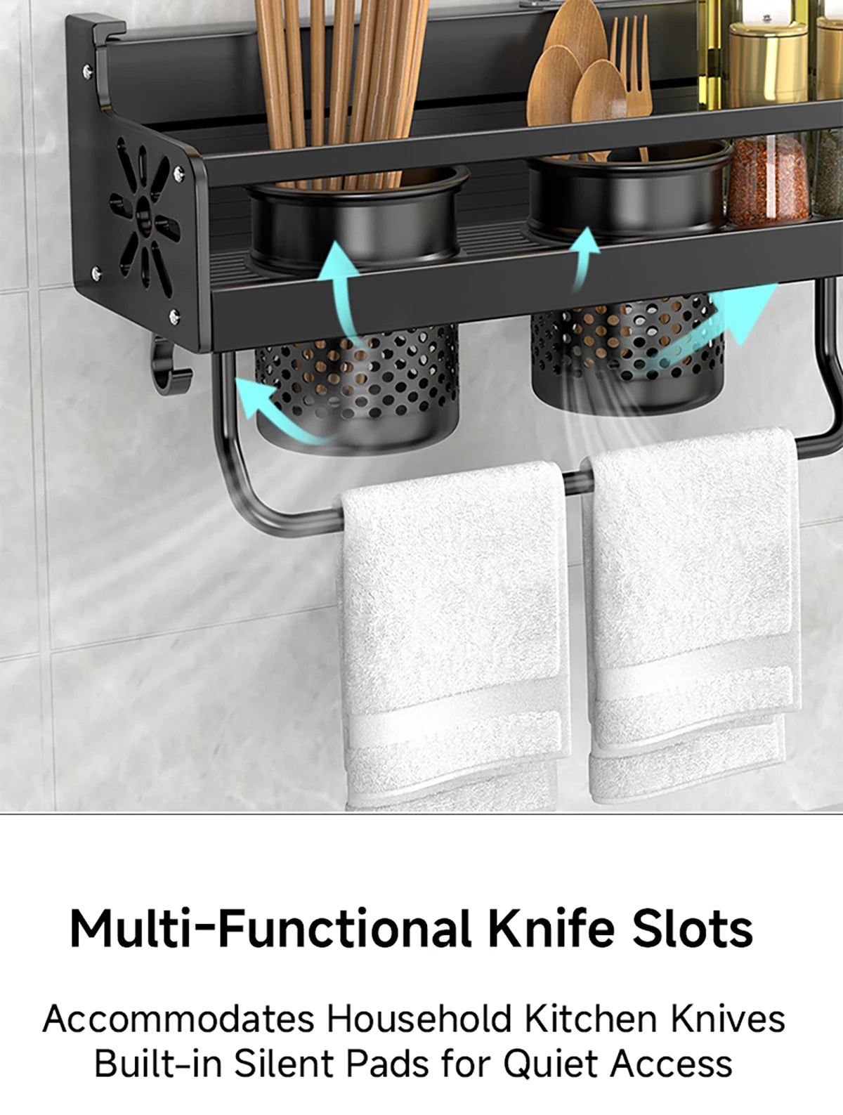 Wall-Mounted Kitchen Shelf