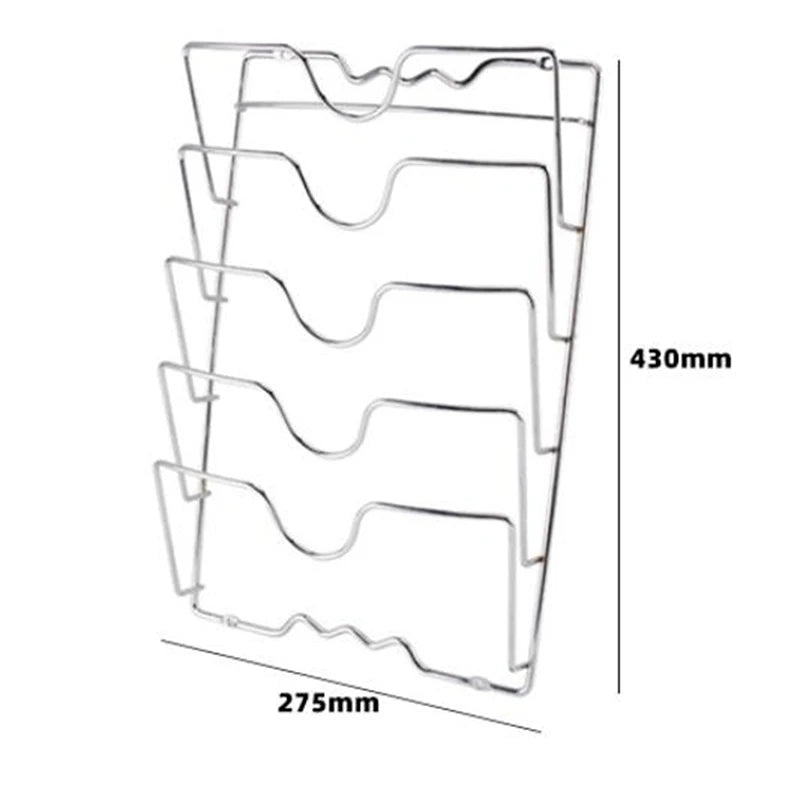 Wall-Mounted Pot Lid Rack