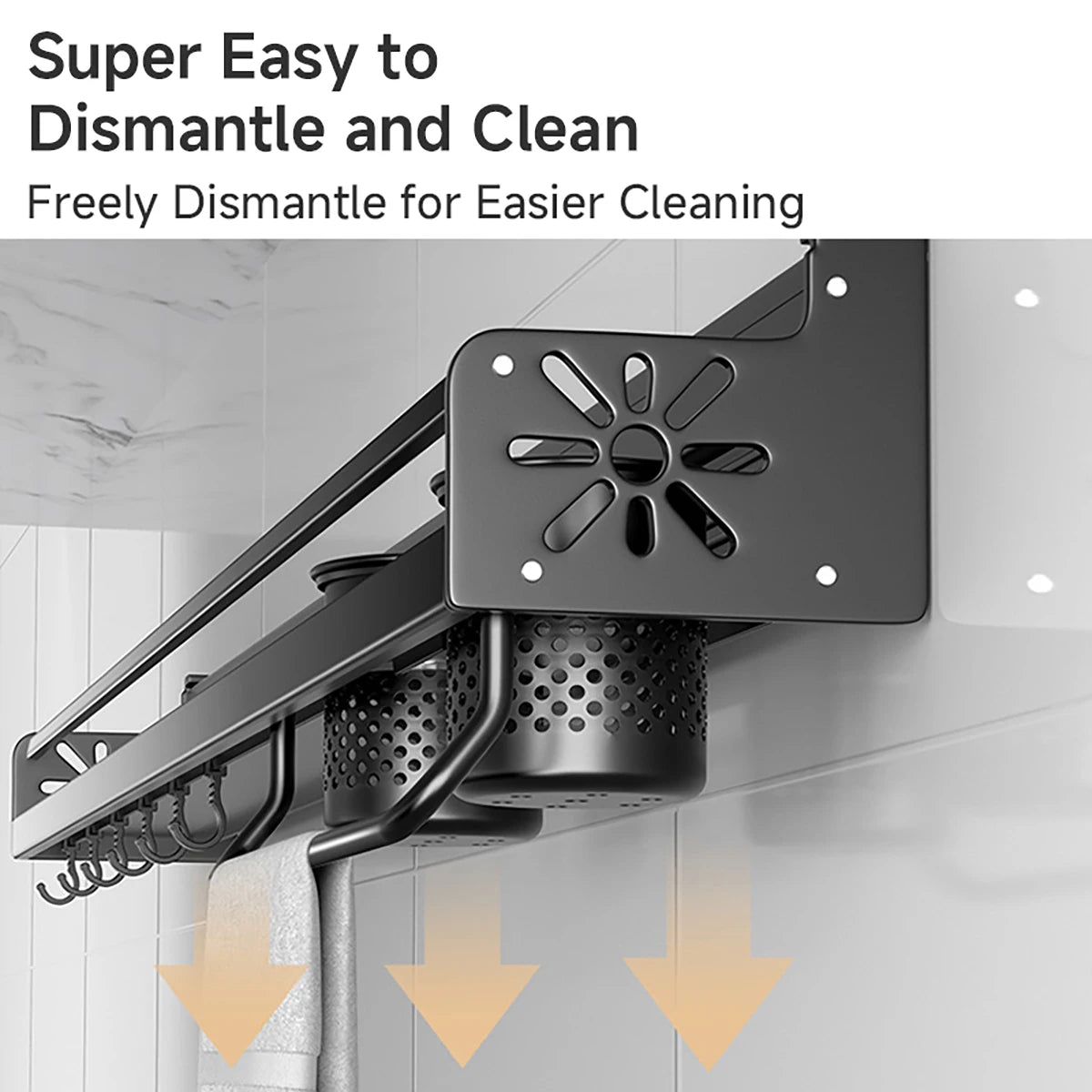 Wall-Mounted Kitchen Shelf