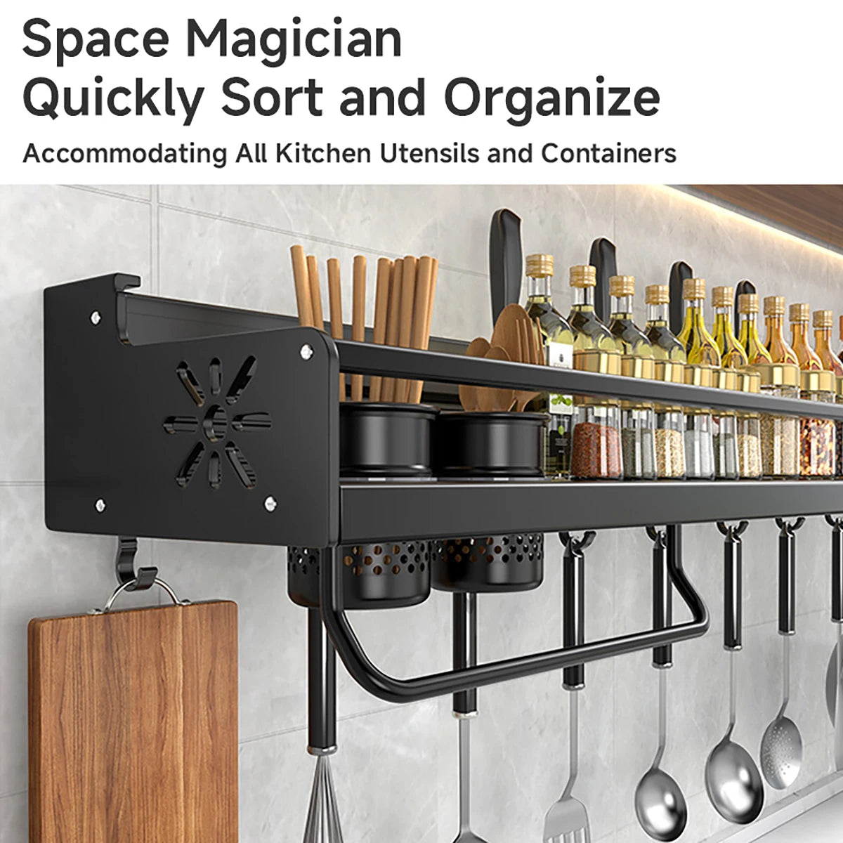 Wall-Mounted Kitchen Shelf