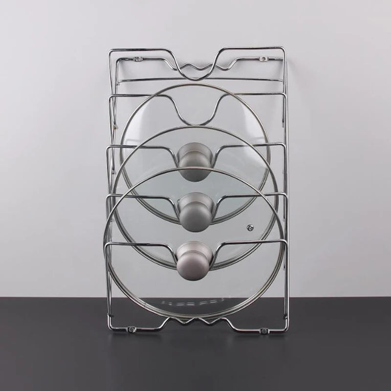 Wall-Mounted Pot Lid Rack