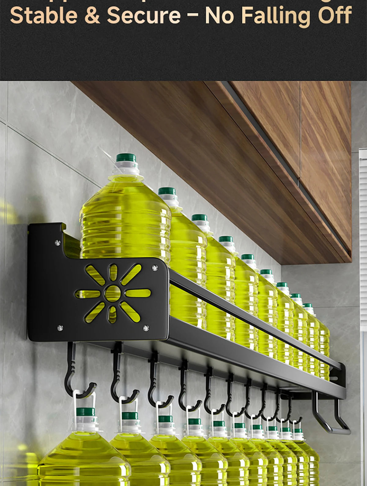 Wall-Mounted Kitchen Shelf