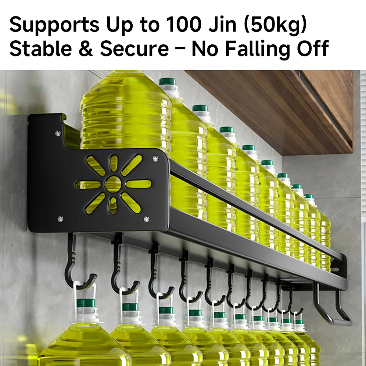 Wall-Mounted Kitchen Shelf