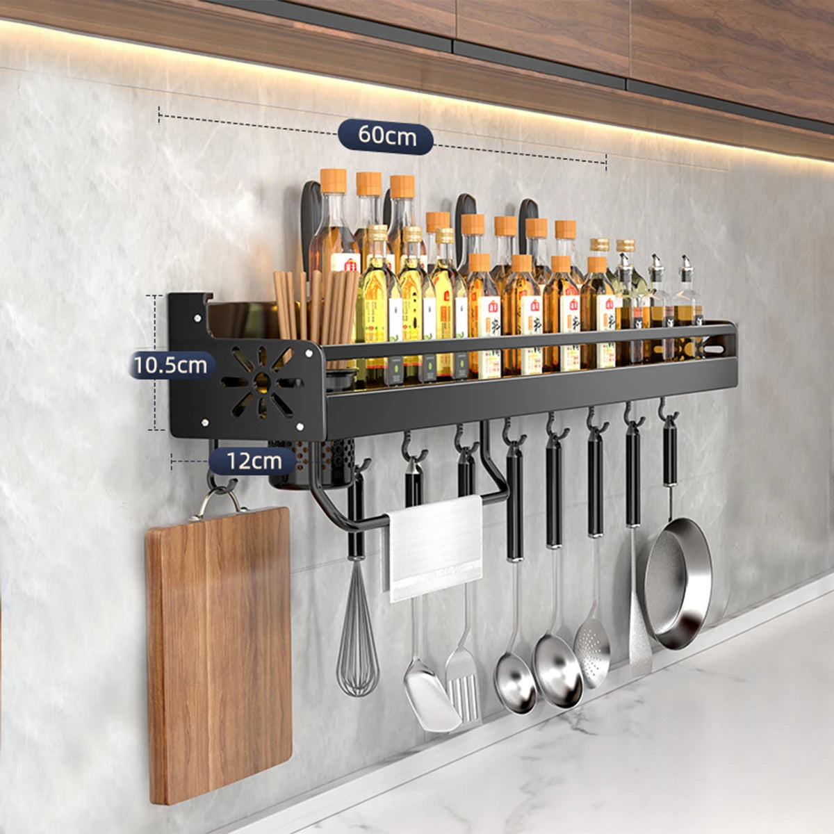 Wall-Mounted Kitchen Shelf