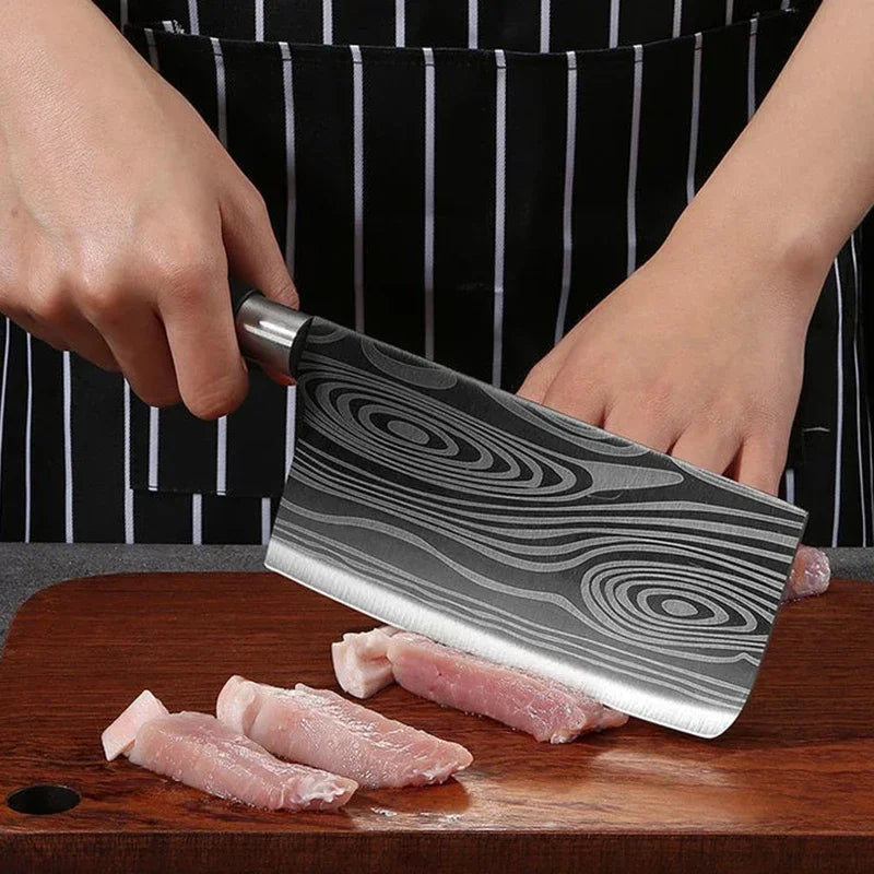 Damascus Pattern Kitchen Knife Set
