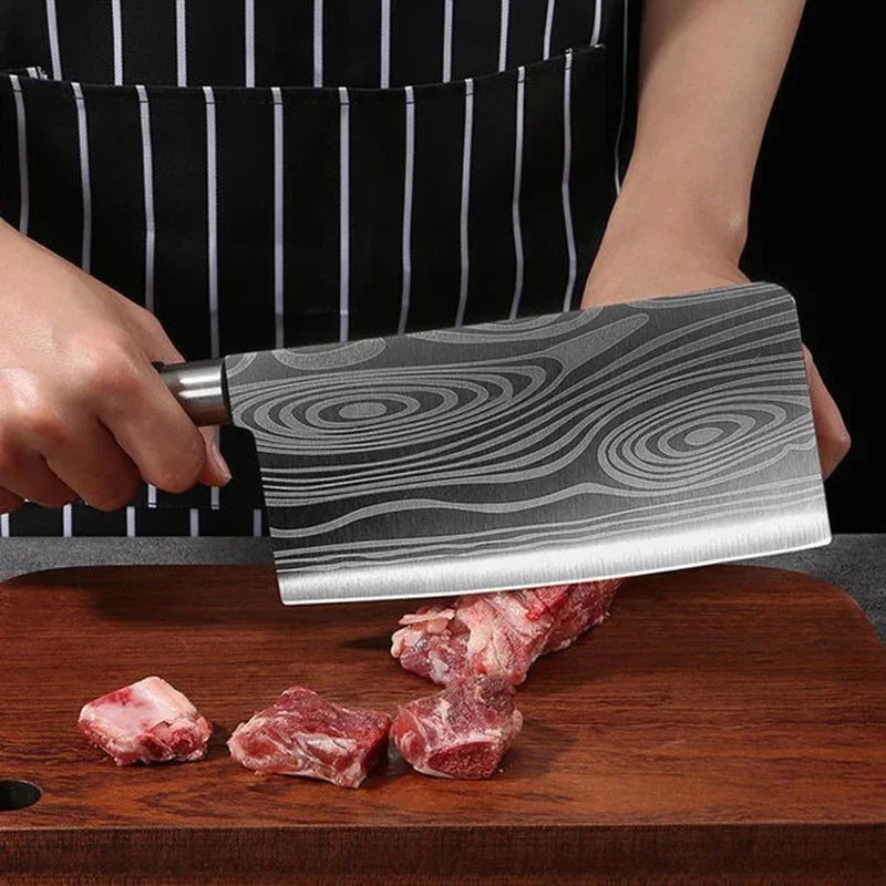 Damascus Pattern Kitchen Knife Set