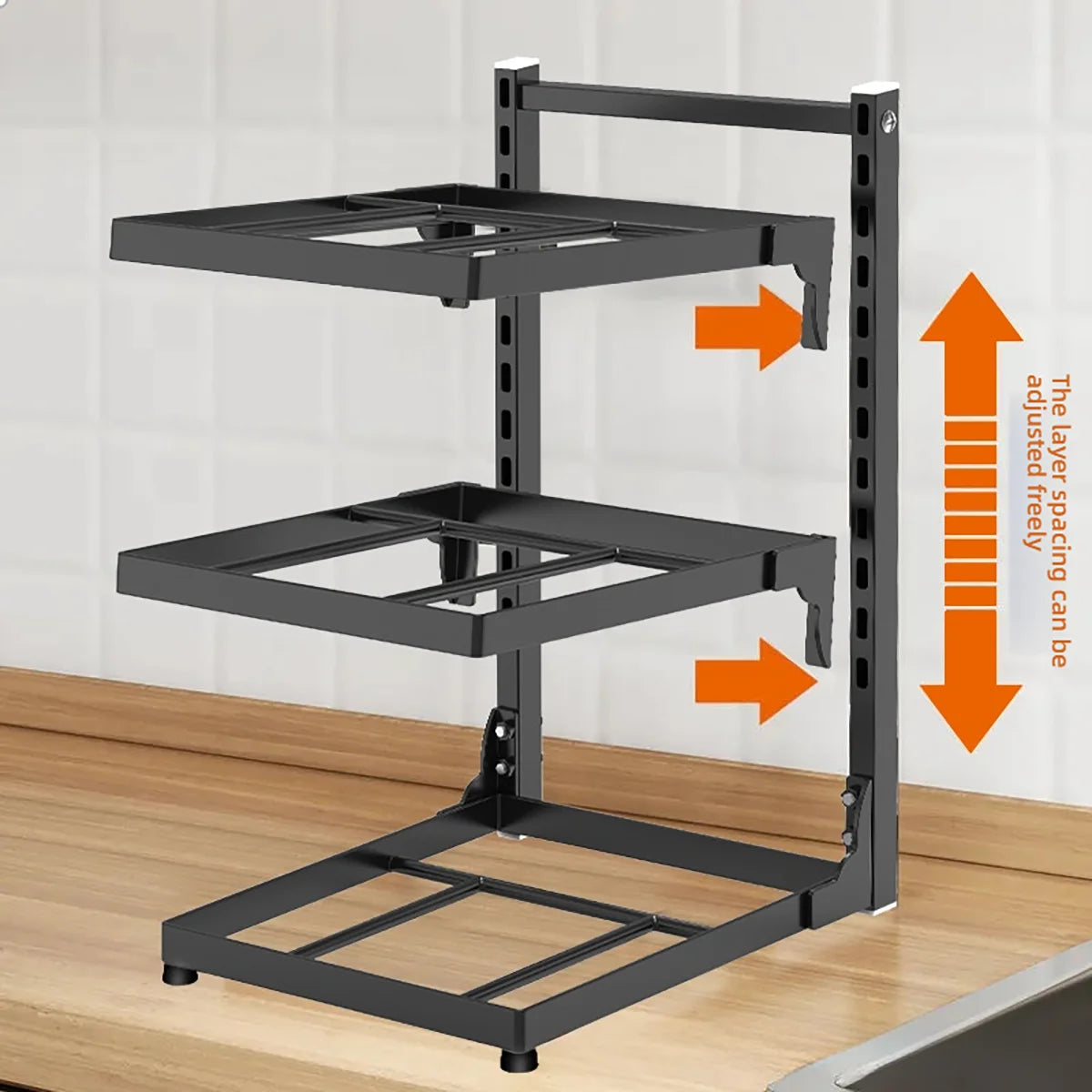 Adjustable Pot Rack — 2 to 4 Tiers