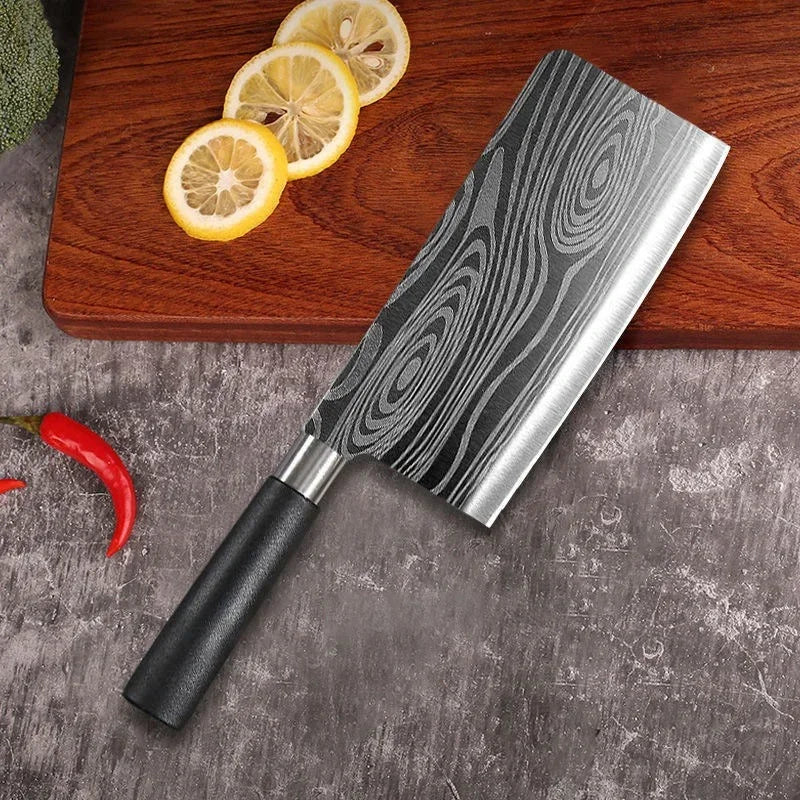 Damascus Pattern Kitchen Knife Set