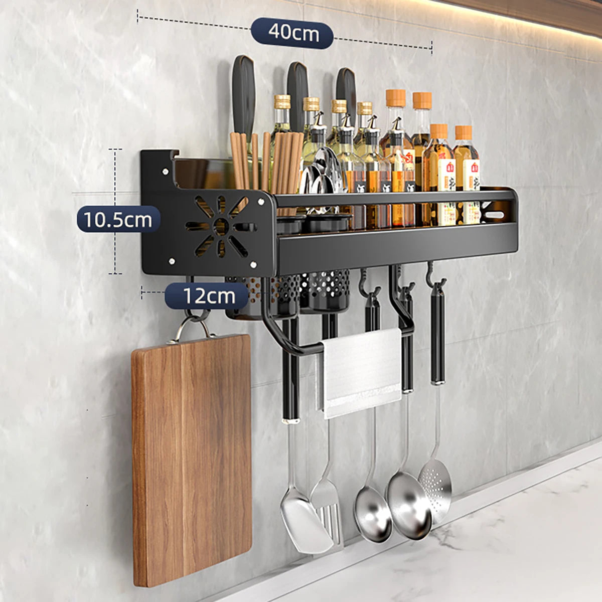 Wall-Mounted Kitchen Shelf