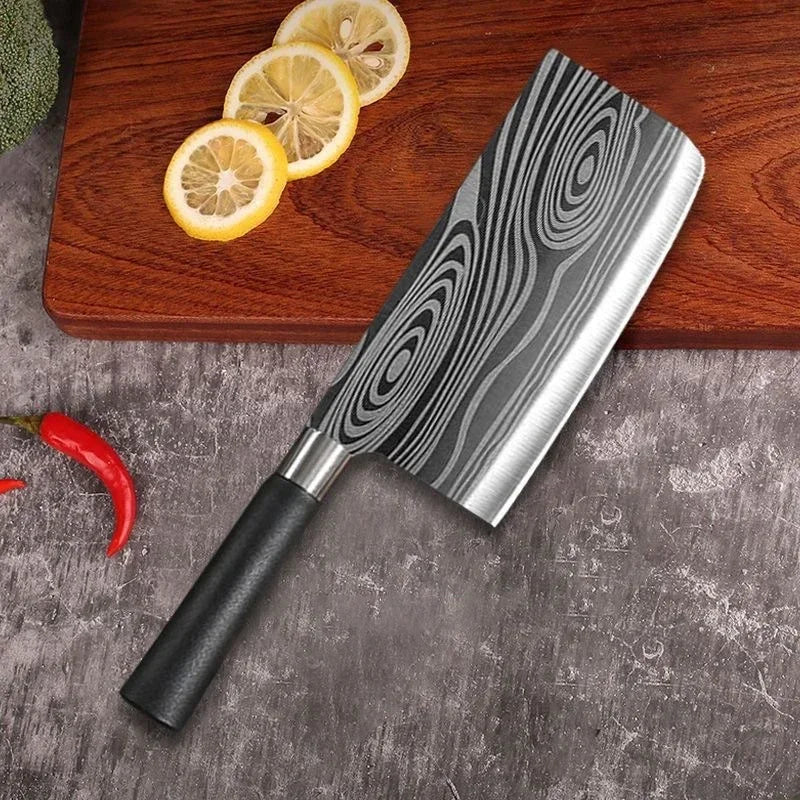 Damascus Pattern Kitchen Knife Set