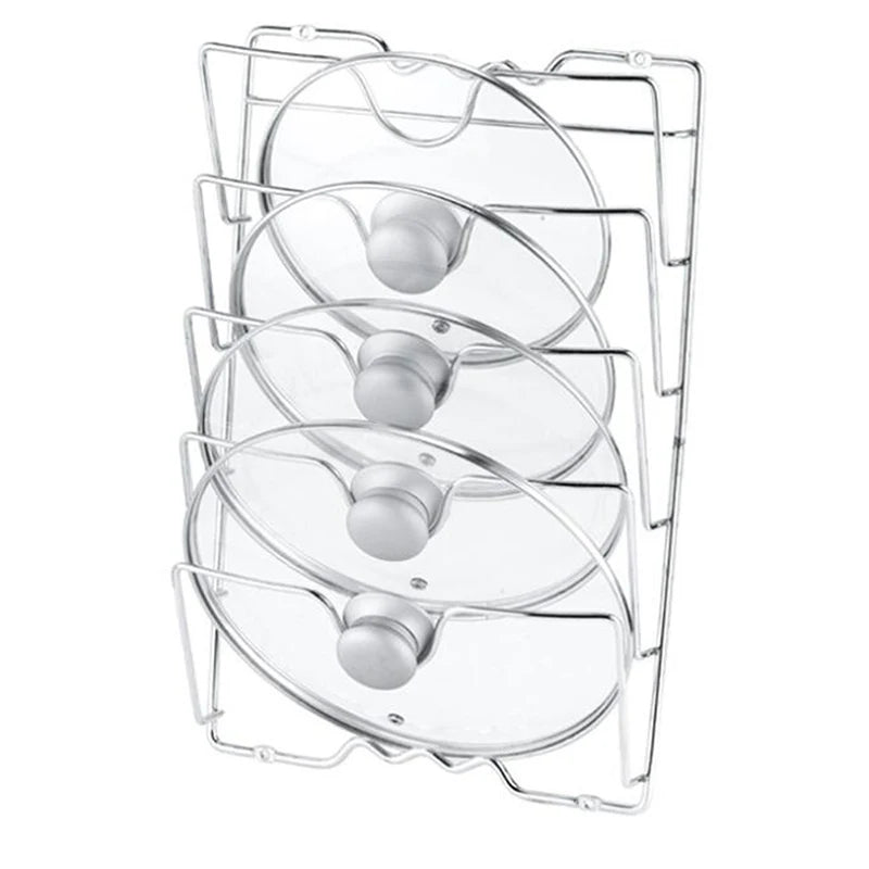 Wall-Mounted Pot Lid Rack