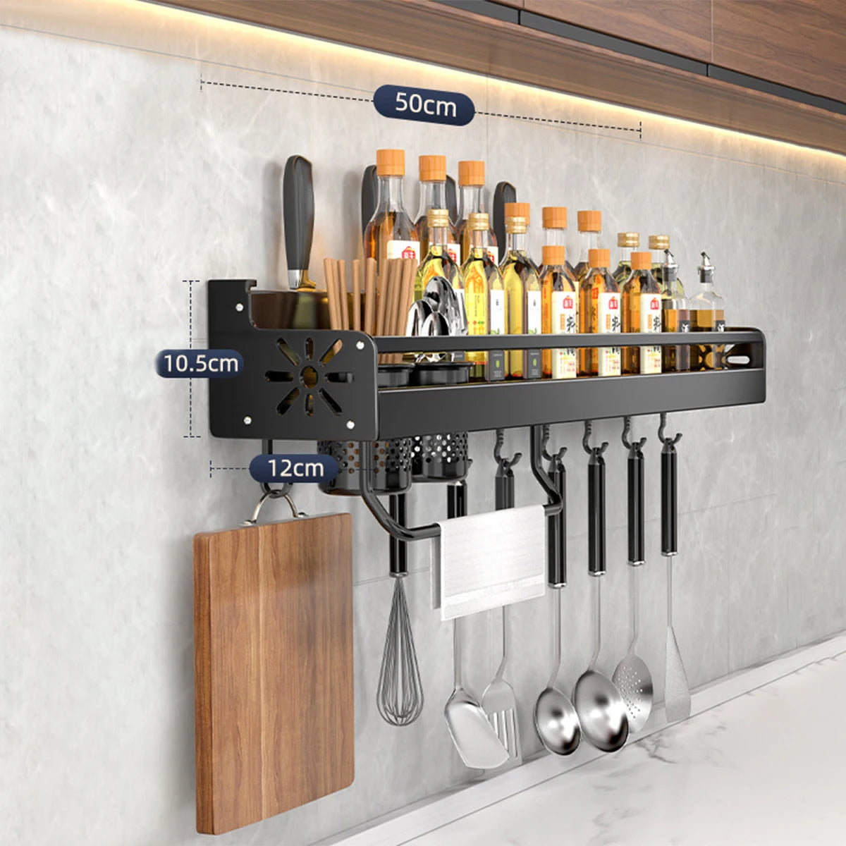 Wall-Mounted Kitchen Shelf