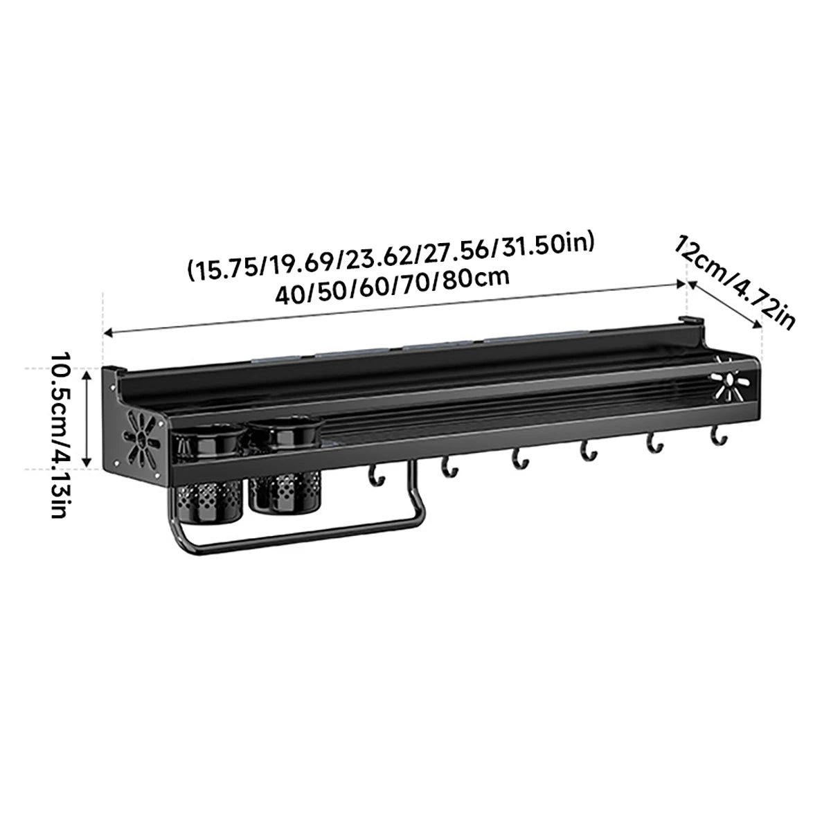 Wall-Mounted Kitchen Shelf