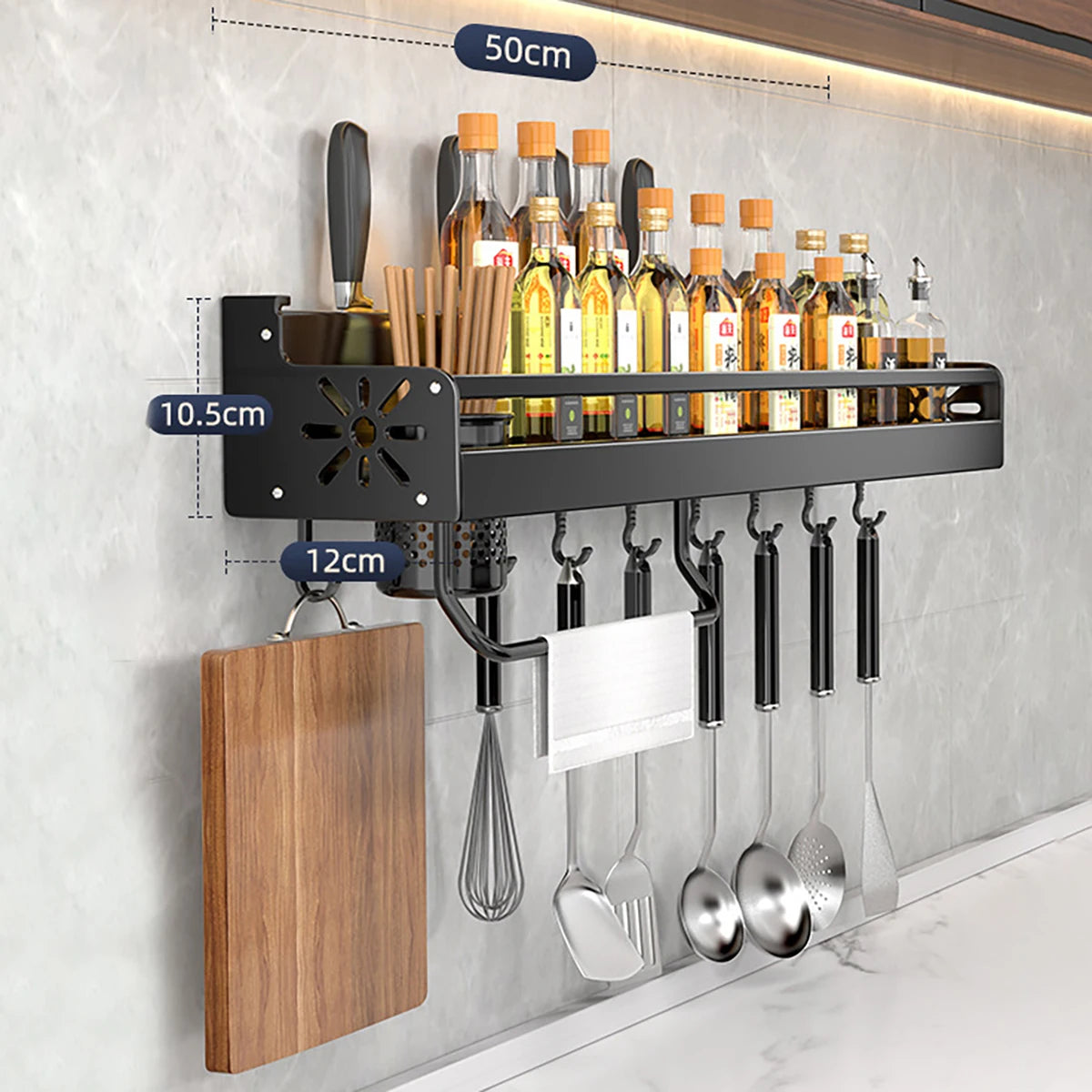 Wall-Mounted Kitchen Shelf